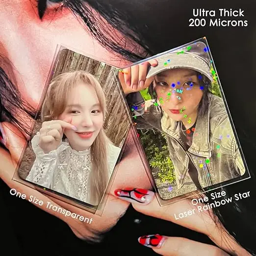 4 inch card sleeve customizable  clear transparent Card cover High quality Top Loader Plastic Card Holder for game  kpop