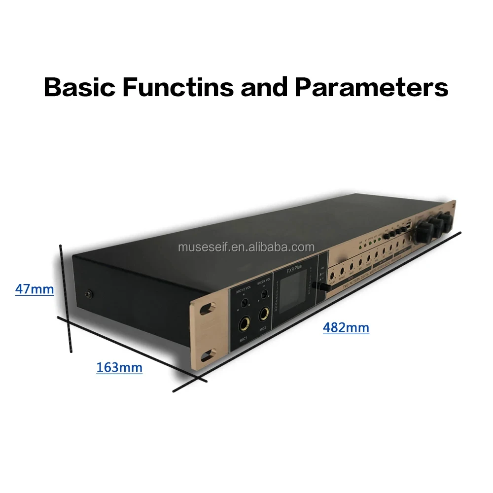 Professional audio processor FX9 reverb echo effector suitable for karaoke