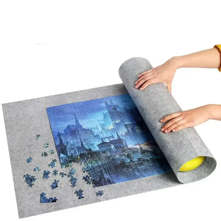Puzzle Roll Up Mat for Jigsaw Puzzle Tables for Adults Kids Portable Table Saver Pad Mat