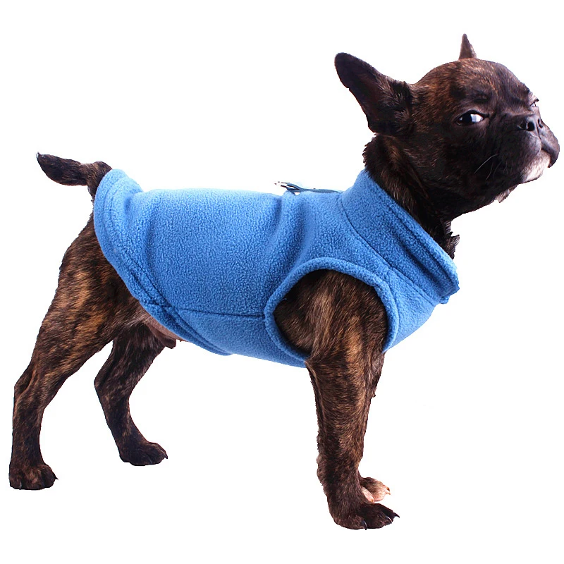 Winter Fleece Pet Dog Clothes Puppy Clothing French Bulldog Coat Pug Costumes Jacket
