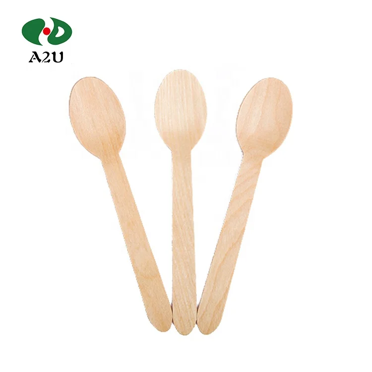 FSC Wholesale  Compostable Disposable Wooden Biodegradable Cutlery