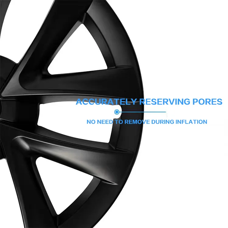 Automatic Performance Replacement 4PCS Hub Caps 18-Inch Hubcap Wheel Cover for Tesla Model 3 Wheel Hubcaps