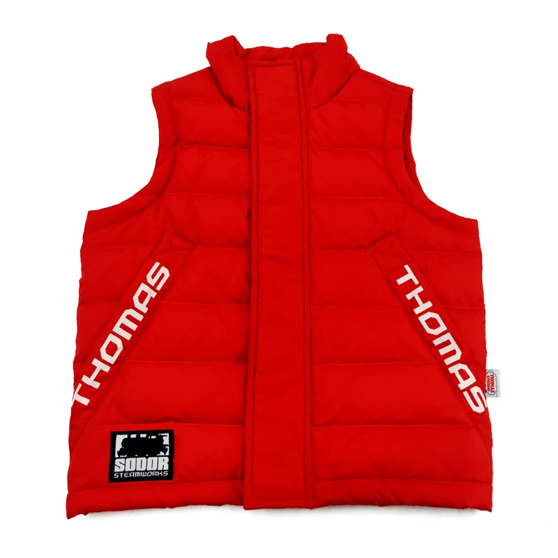 
Winter Boy Down Vest Jacket Stand Collar Sleeveless Cotton Down Jacket Body Warmer 