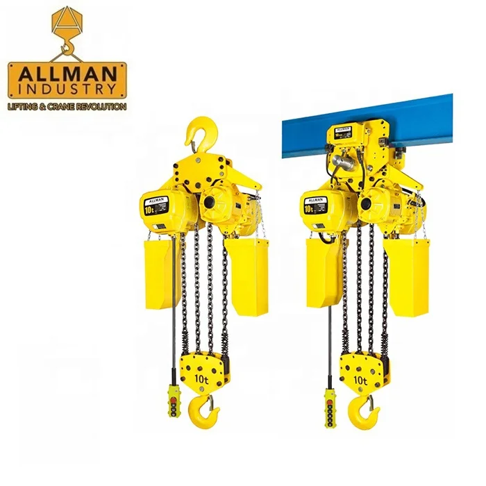 ALLMAN Low Headroom 7.5 Ton Electric Chain Hoist With Trolley