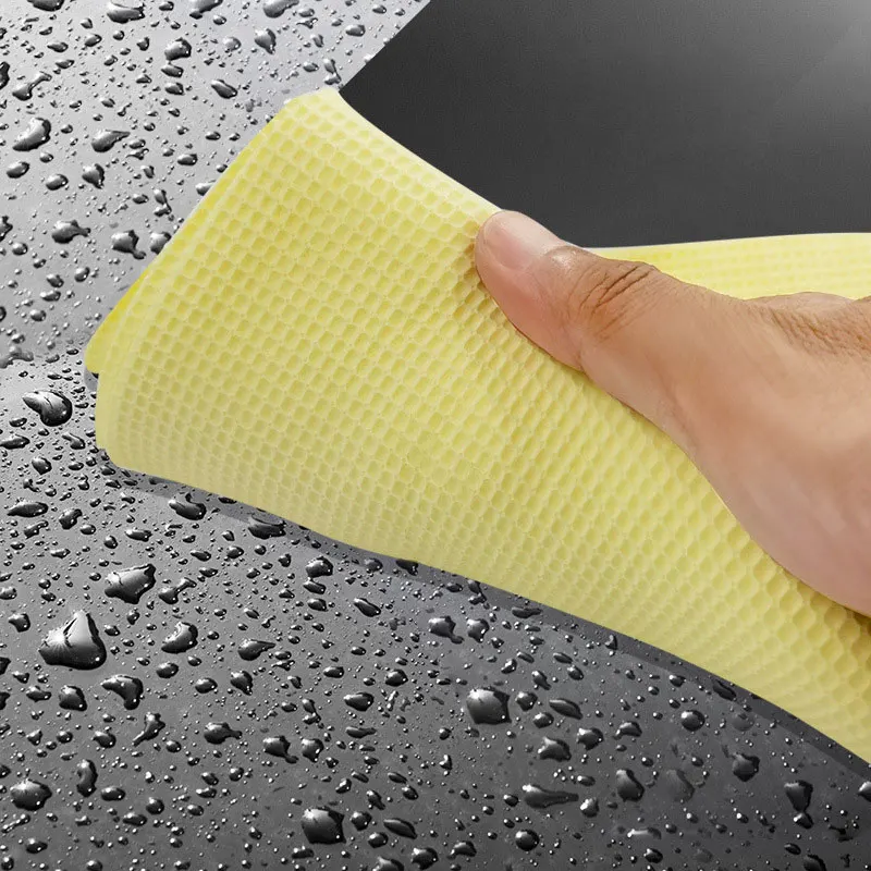 Synthetic Waffle Chamois Towel 3D PVA Car Washing Cloth Super Absorbent Soft Cleaning Cooling Towel for Sports Cars Pets Boats