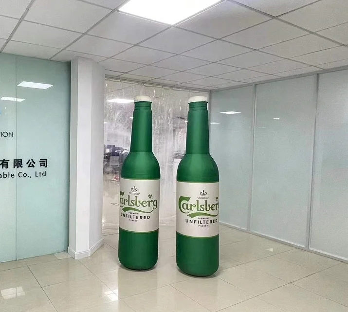 Customized giant airtight inflatable bottles for advertising for sale (1600321446804)
