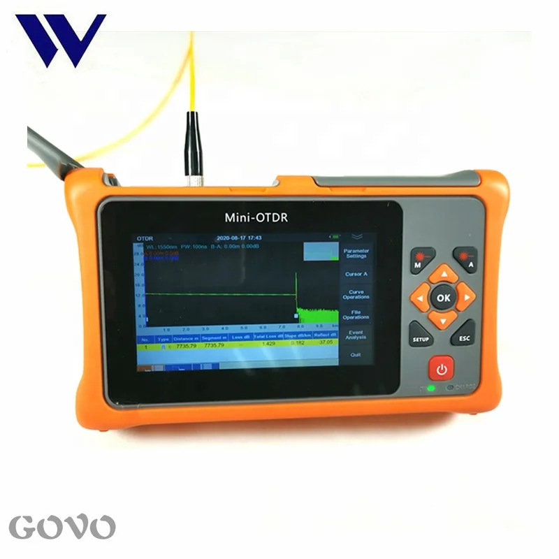  GOVO Mini OTDR тестер GW210-2220 ручной 22/20dB все в одном многофункциональный VFL LS OPM потери