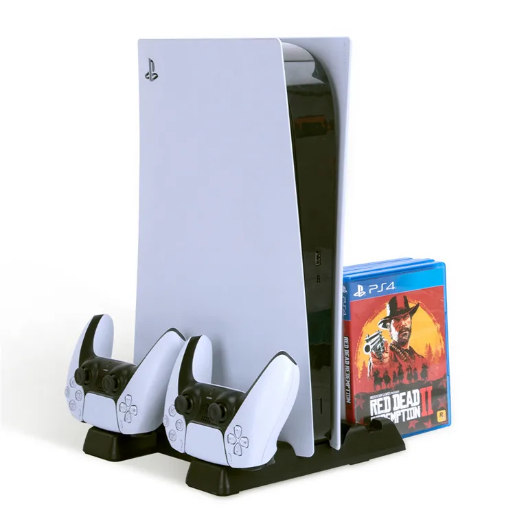  Good Price Lakers Skins And Controller Charging Dock With Cooling Fan Platform To Stand For Ps5 Uk Console