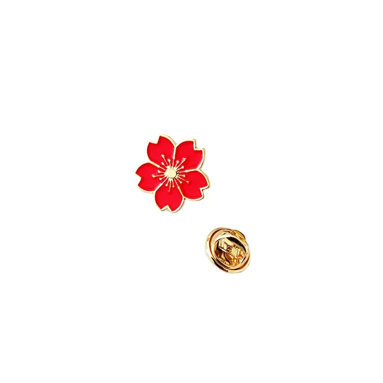 
Cartoon cherry blossom brooch fashion cute student sister rose schoolbag brooch 