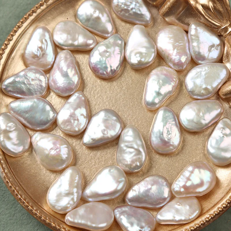 Бусины из пресноводного жемчуга в стиле барокко 11 х16 мм