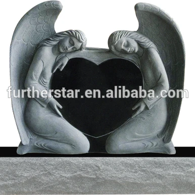 
 Двойной ангел черные надгробия, двойной Ангел надгробия  