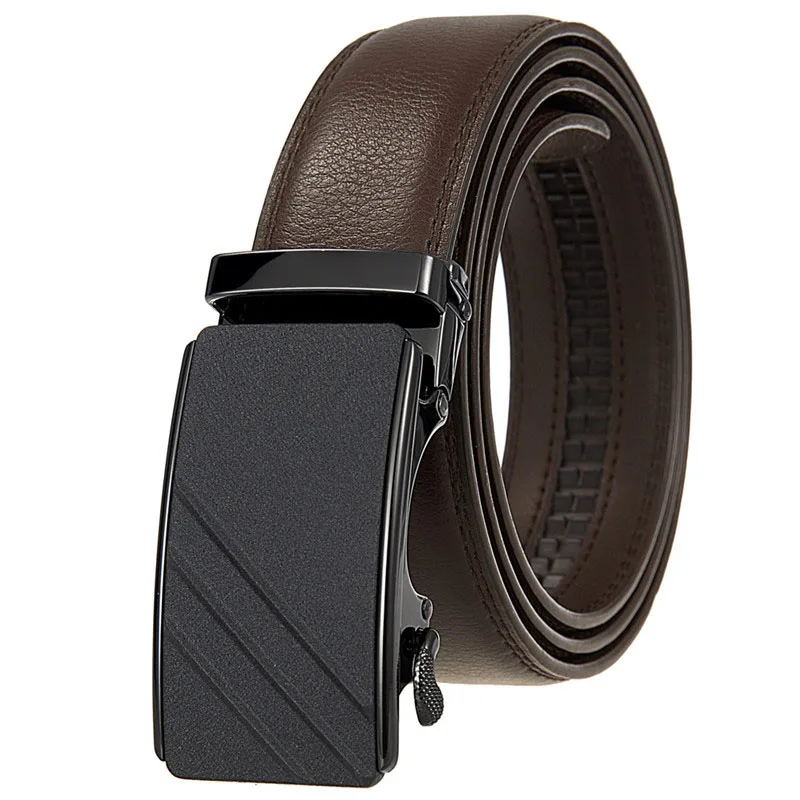Новый дизайн, мужской ремень с автоматической пряжкой, ремни из спилка для мужчин, модный мужской ремень, оптовая продажа, LQbelt