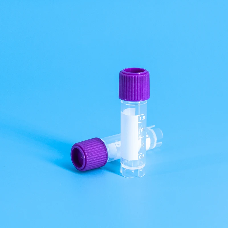 Self-Standing 1.8ml Centrifuge Cryo Tube External Thread Manufacturer High Quality Cryo Tube