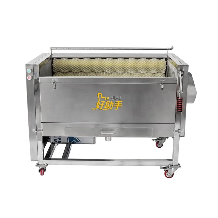 
Stainless Steel Potato Peeling Machine Commercial Vegetable Brush Washing Machine 