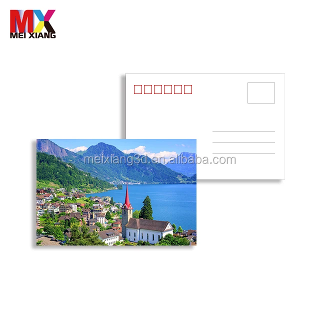 souvenir customize lenticular 3d 5d postcard with lovely animal