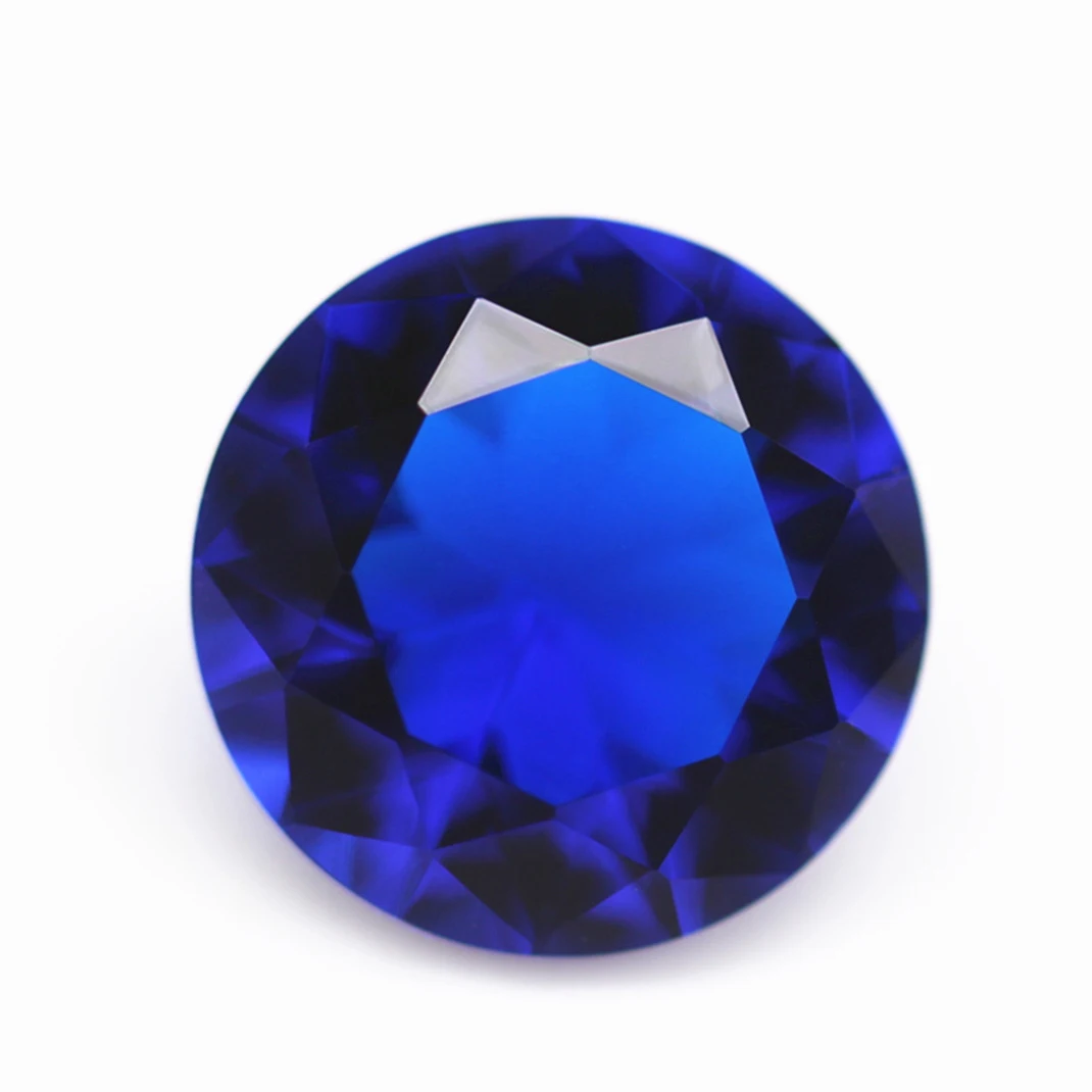 Mwin Wholesale All Kinds Of Colors And Shapes K9 Crystal Glass Special Shiny Blue Crystal Jewelry Gemstones and Crystal Stone