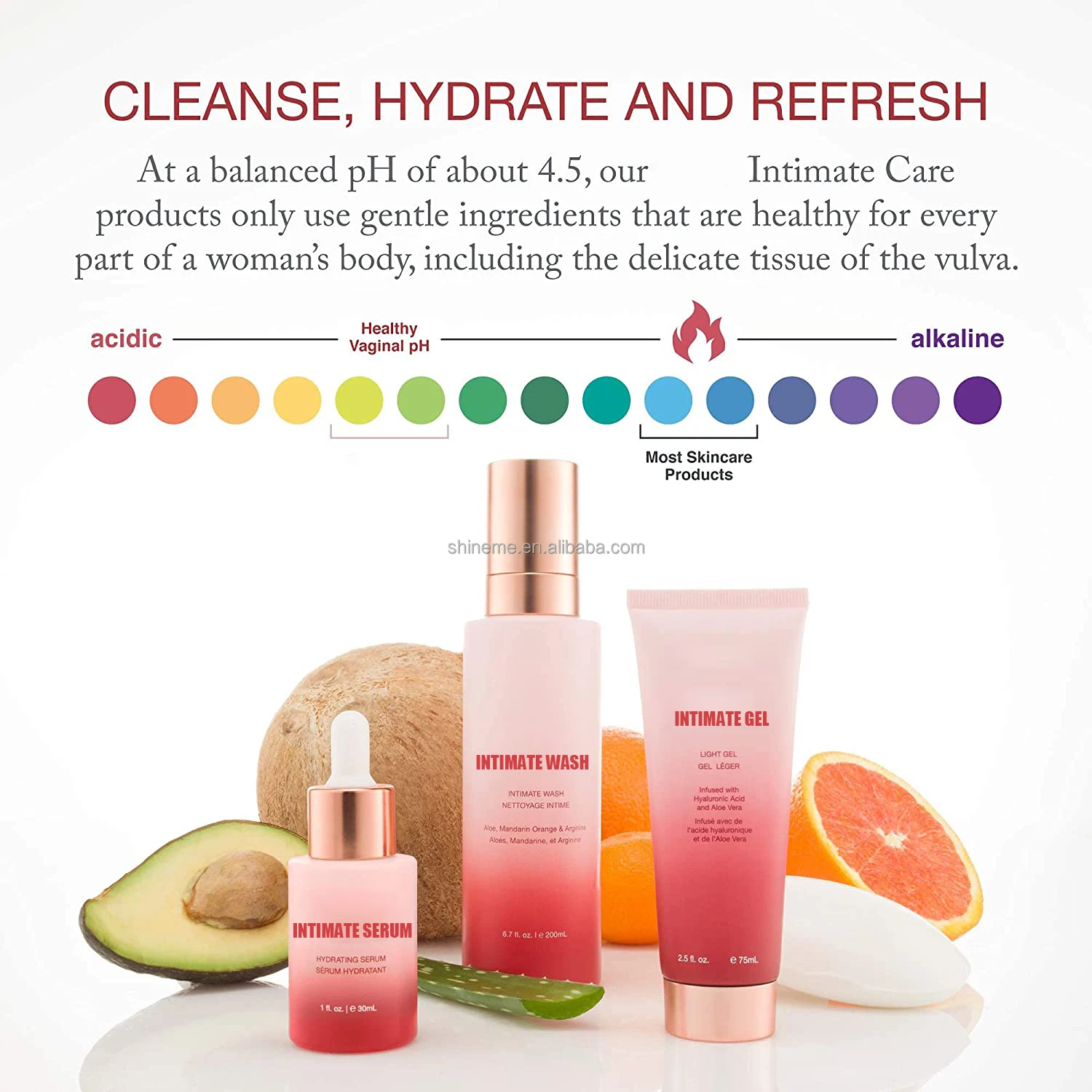 Women Care private label organic 100% natural personal care yoni feminine hygiene products PH balance vaginal foam intimate wash