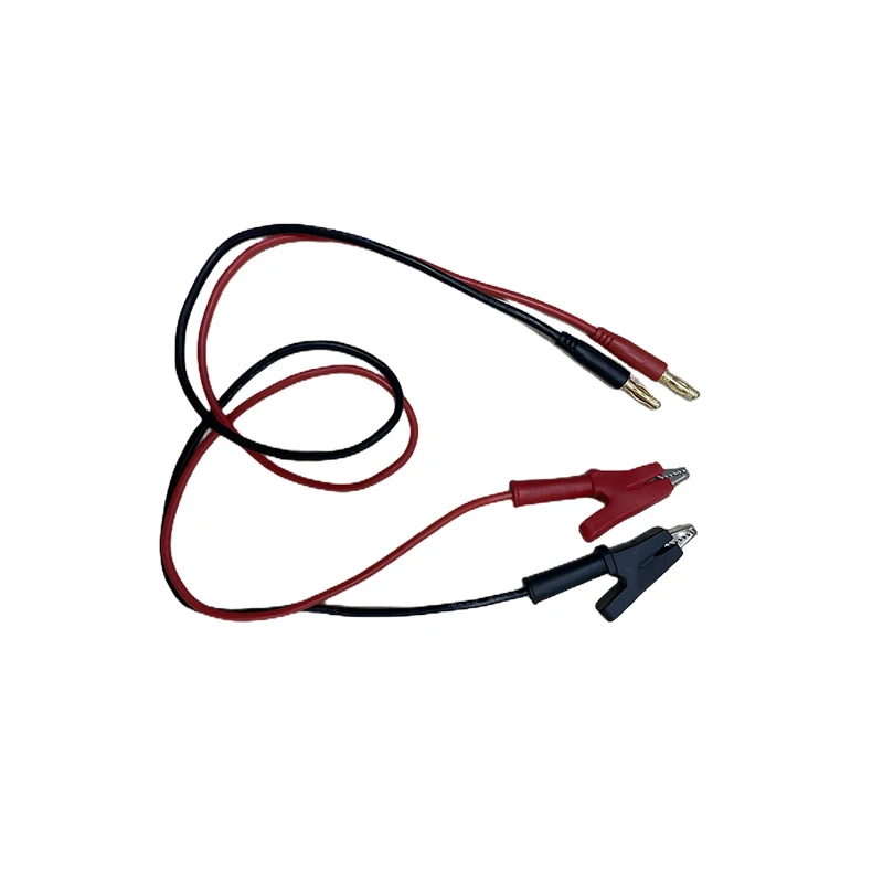 MYAMI 10A 15A silicone Injection molding copper wire 16AWG 200 degree 4mm banana plug clip dc power supply test cable
