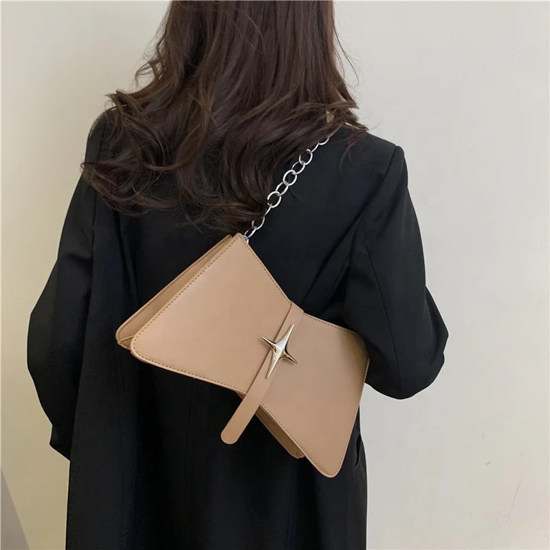 2024 Luxury Leather Trendy Purse Thick Chain small Tote shoulder Bags for Women Handbag