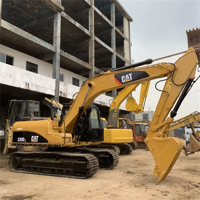 Cheapest Price 20 ton excavator, Caterpillar 320D Used Crawler Excavator with Hammer Line For Sale
