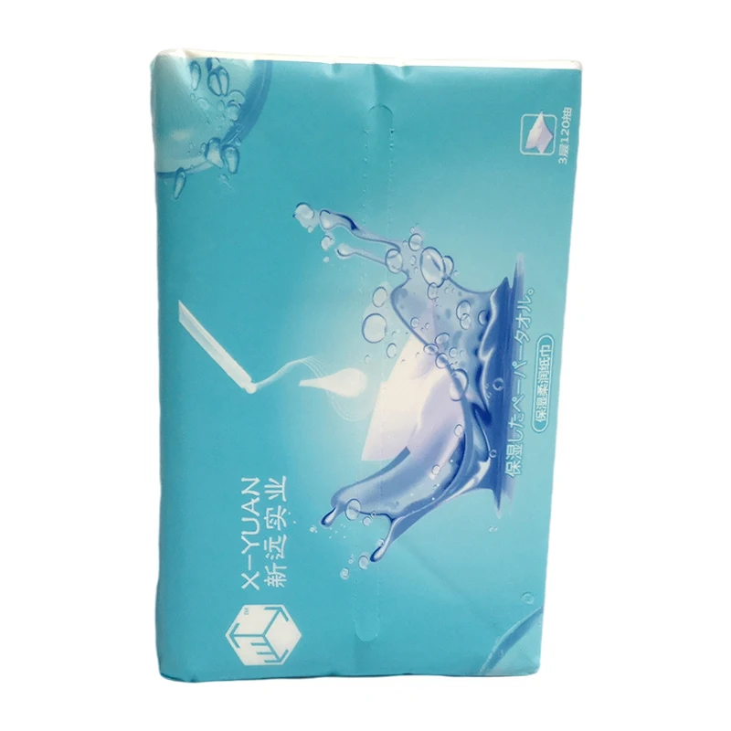 
OEM soft pack virgin wood pulp tissue paper facial 