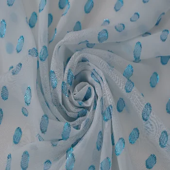 viscose lurex blended metallic chiffon party fabric for clothes