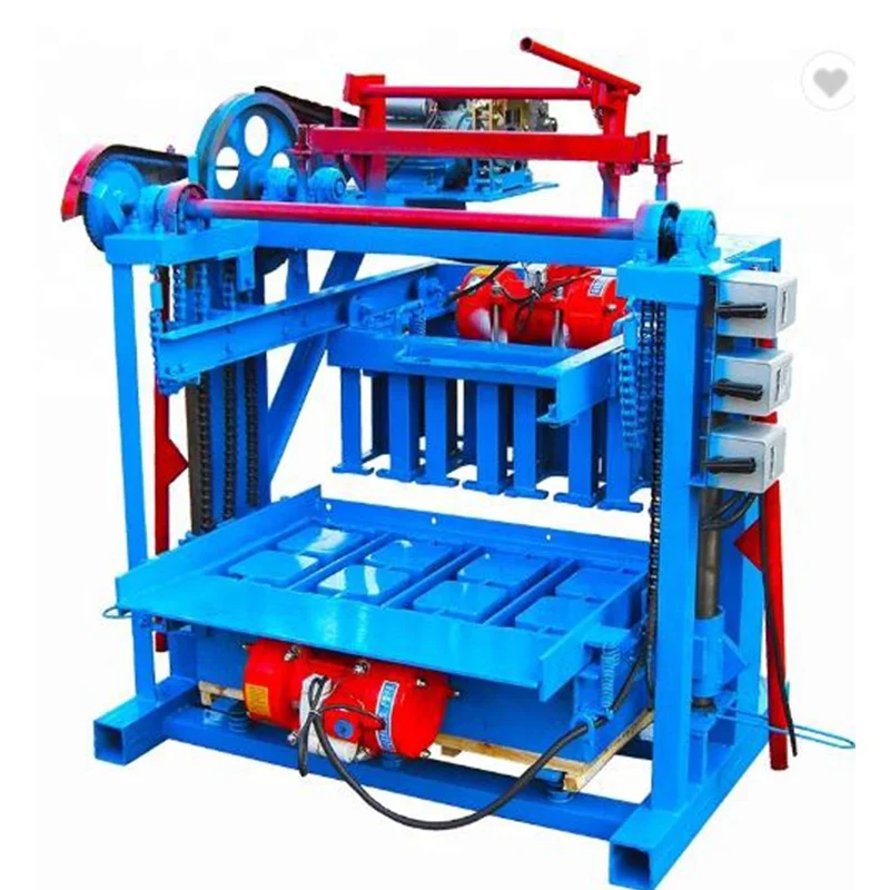 QTJ4-45 semi-automatic block manufacturing machine sales hollow block electromechanical chain
