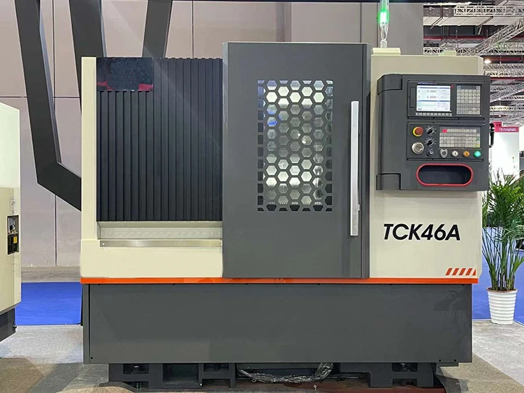 TCK46A High Speed Taiwan Linear Rail Slant Bed CNC Lathe Machine