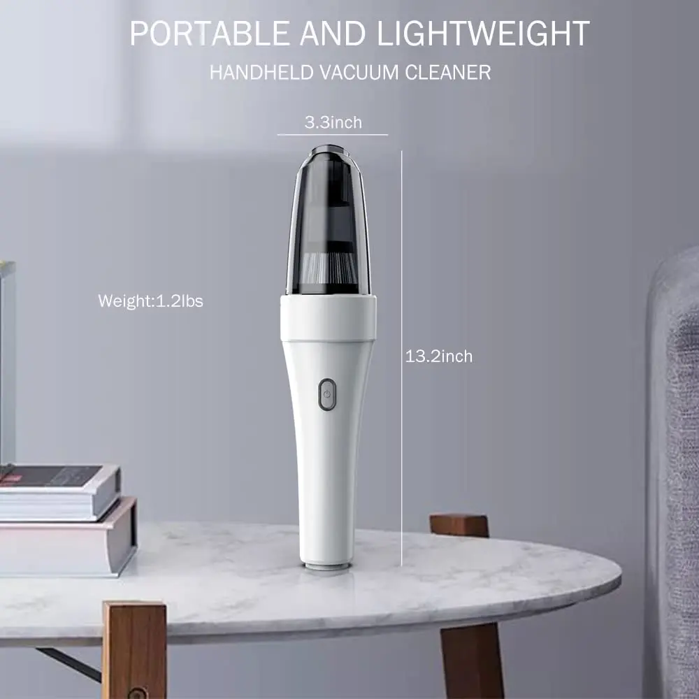 Cordless Handheld Mini Vacuum Cleaner Portable  Vacuum Cleaner Rechargeable Office Table Cleaner Paper Scrap Dust Cleaner