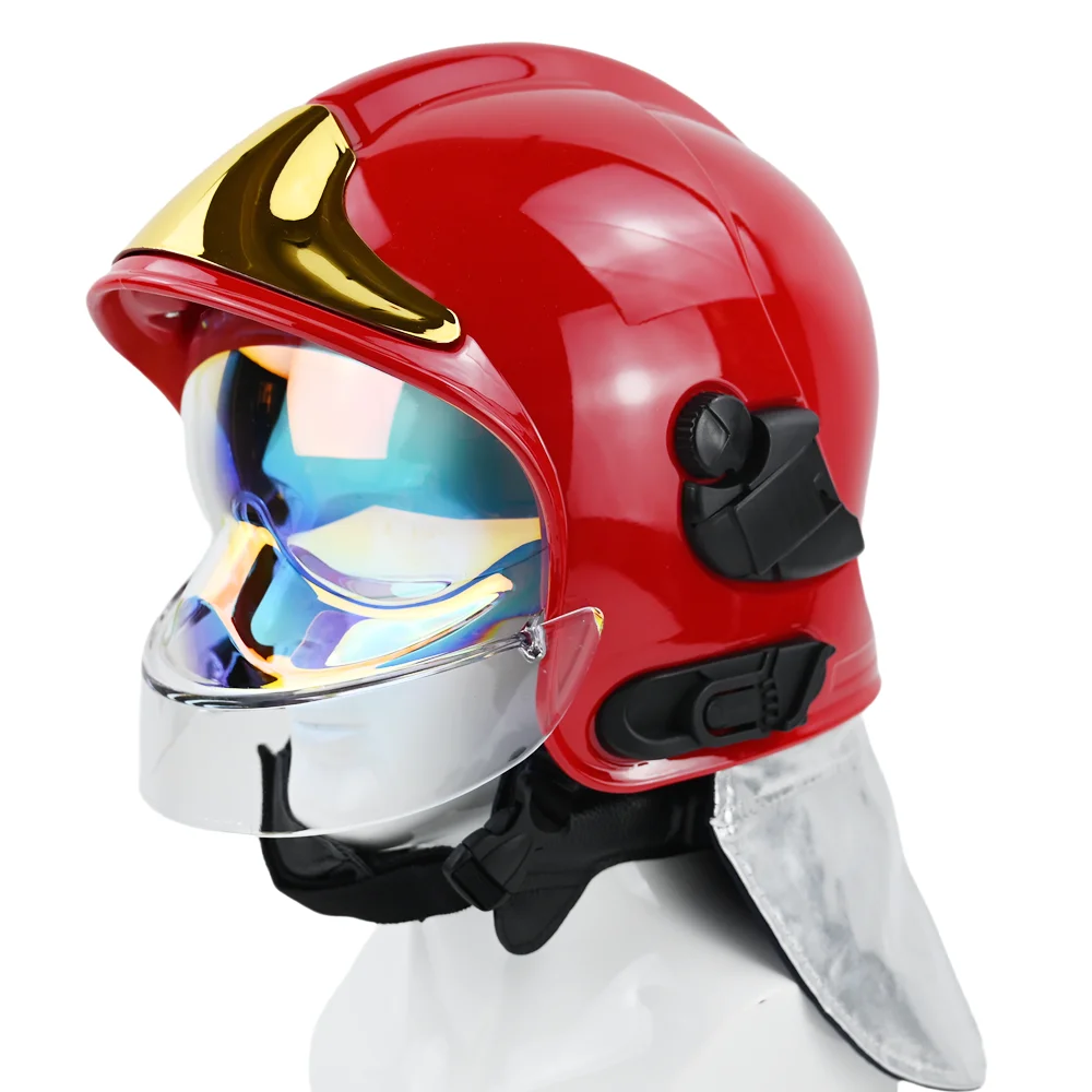 ANBEN FIRE CE Certificated Various colors available Firefighting Safety Helmet for Wildfire Firefighting F1 Fireman Helmet