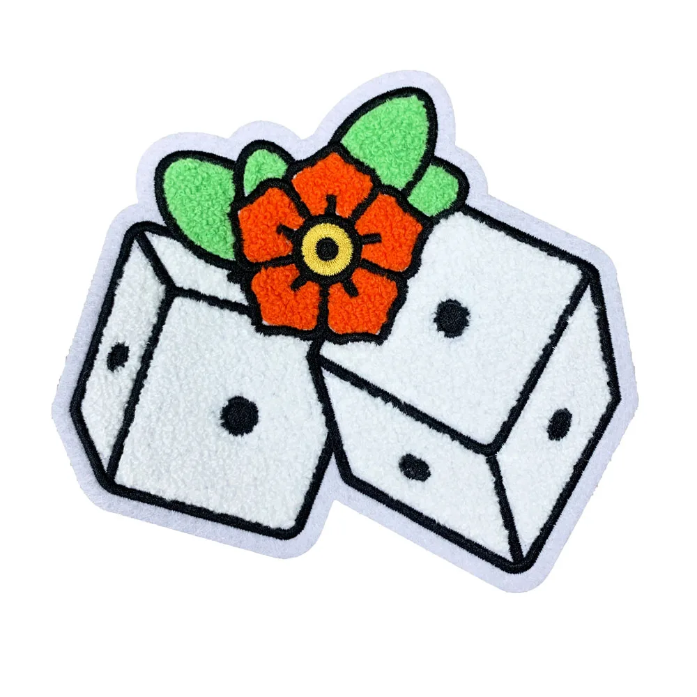 Wholesale High quality Yarn Custom Embroidery Chenille Patches Letters No Minimum for clothing