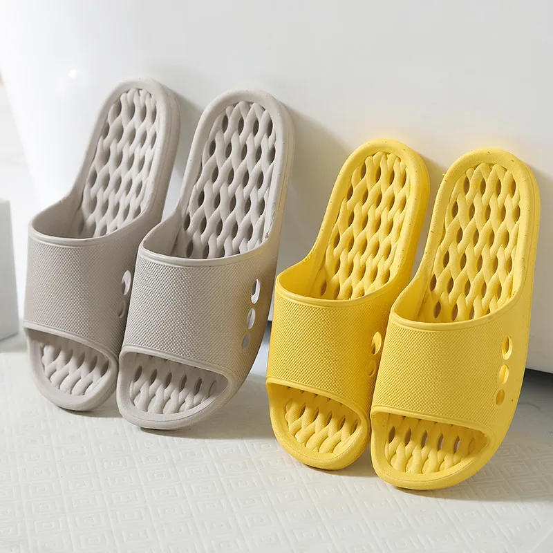 Flaty Shoe Happy Living Sensible Pump Loafers Home Bathroom Leaky Slippers PVC Custom EVA Sandals