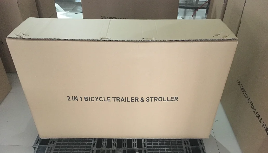 Четырехколесный велосипедный трейлер для детей коляска складной