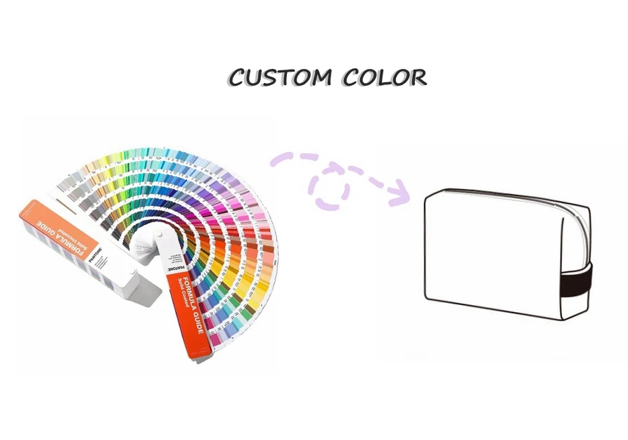 Portable Cosmetic Bag Logo Hand-Held Lipstick Eyebrow Pencil Makeup Brush Bag