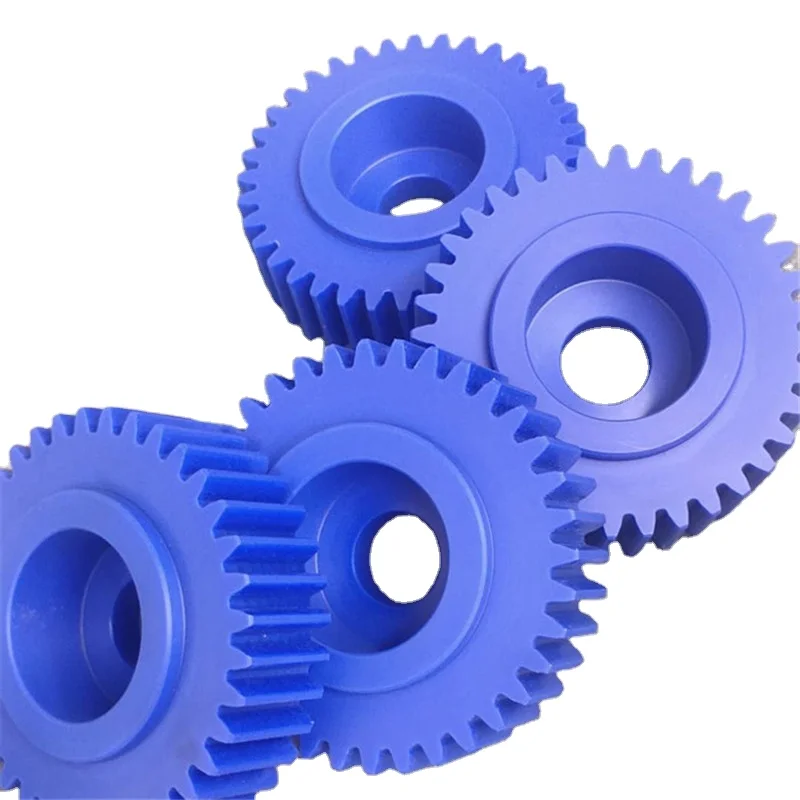 CNC machine & injection custom engineering plastics Polyamide6 or Nylon6 MC spur nylon gears