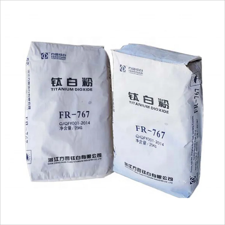 White Pigment Ink Fangyuan FR767 Pigment Titanium Dioxide Powder Anatase Titanium Dioxide For Paint Tio2 Rutile Titanium Dioxide