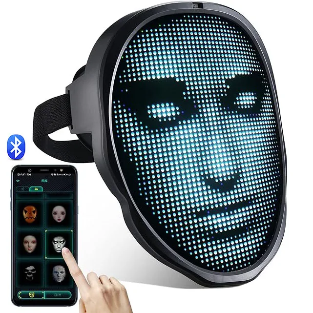 mask custom men party masks pictures led halloween face mask app new design oem