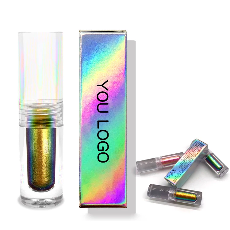Wholesale Private Label Single Makeup Duochrome Eye Shadow Cosmetic Chameleon Pigment Liquid Glitter Eyeshadow