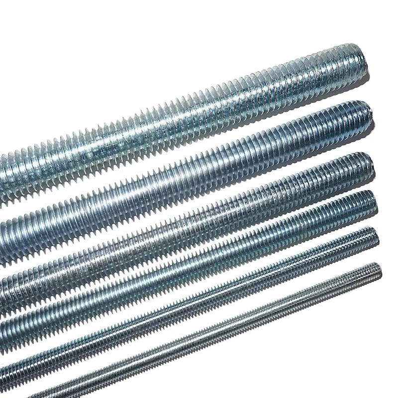 Threaded rod A325 3/8 3/4-10 5/8 6mm 10mm 12mm 16mm 25mm 100mm black zinc plated long hot dip galvanized all threaded rods bar
