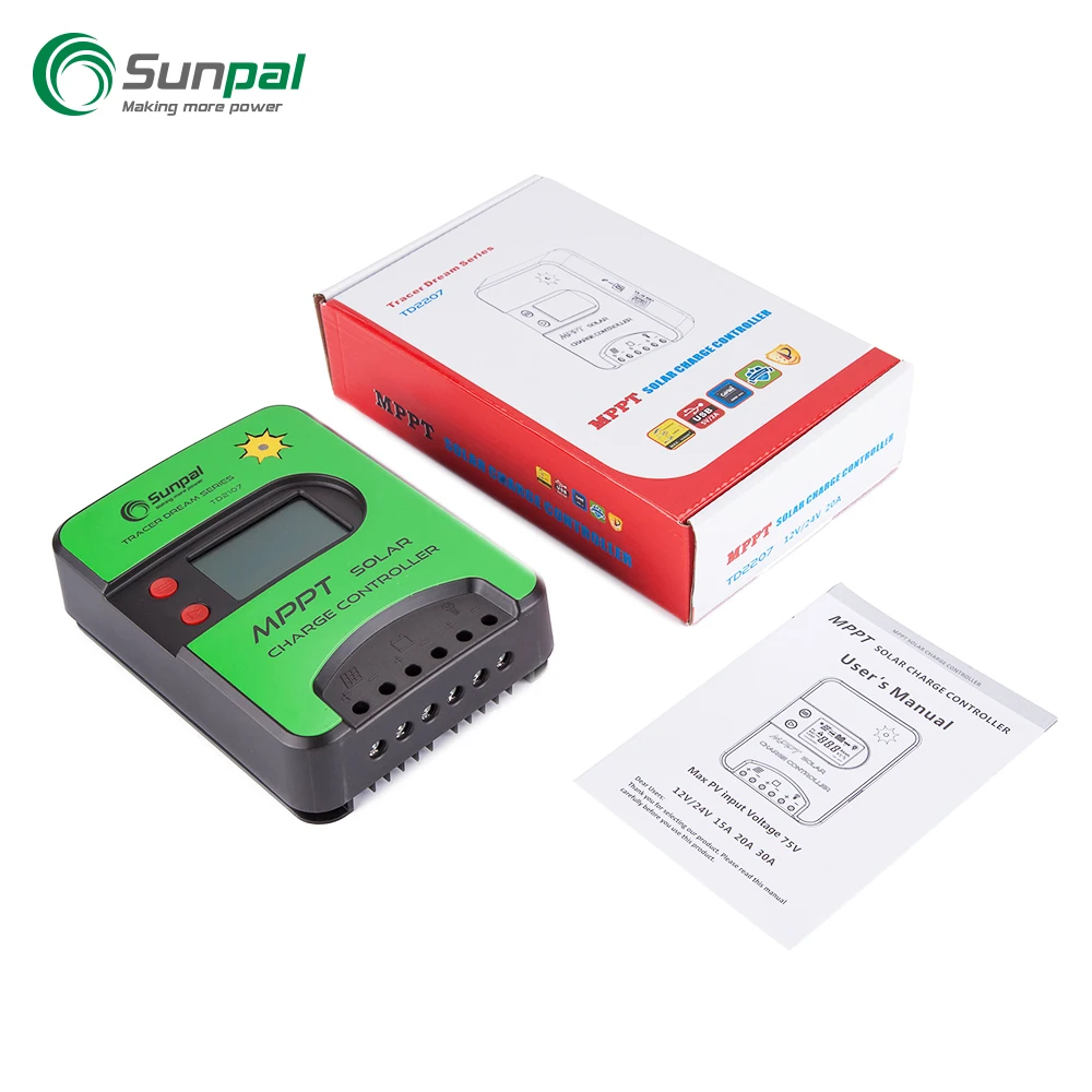 Солнечное зарядное устройство Sunpal 12 В 24 36 48 30 А 40 50 60 с контроллером заряда MPPT по лучшей цене