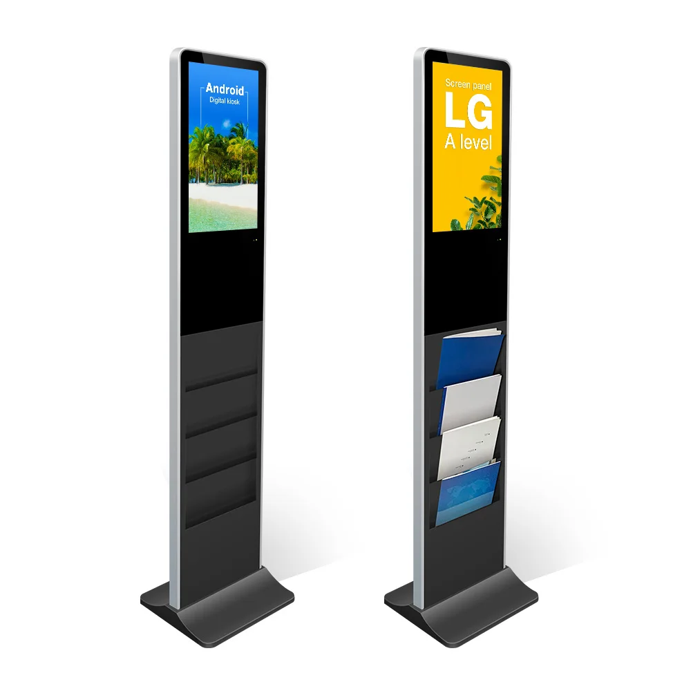 Outdoor android shelf strip bar lcd digital signage type stretched screen wide advertising display
