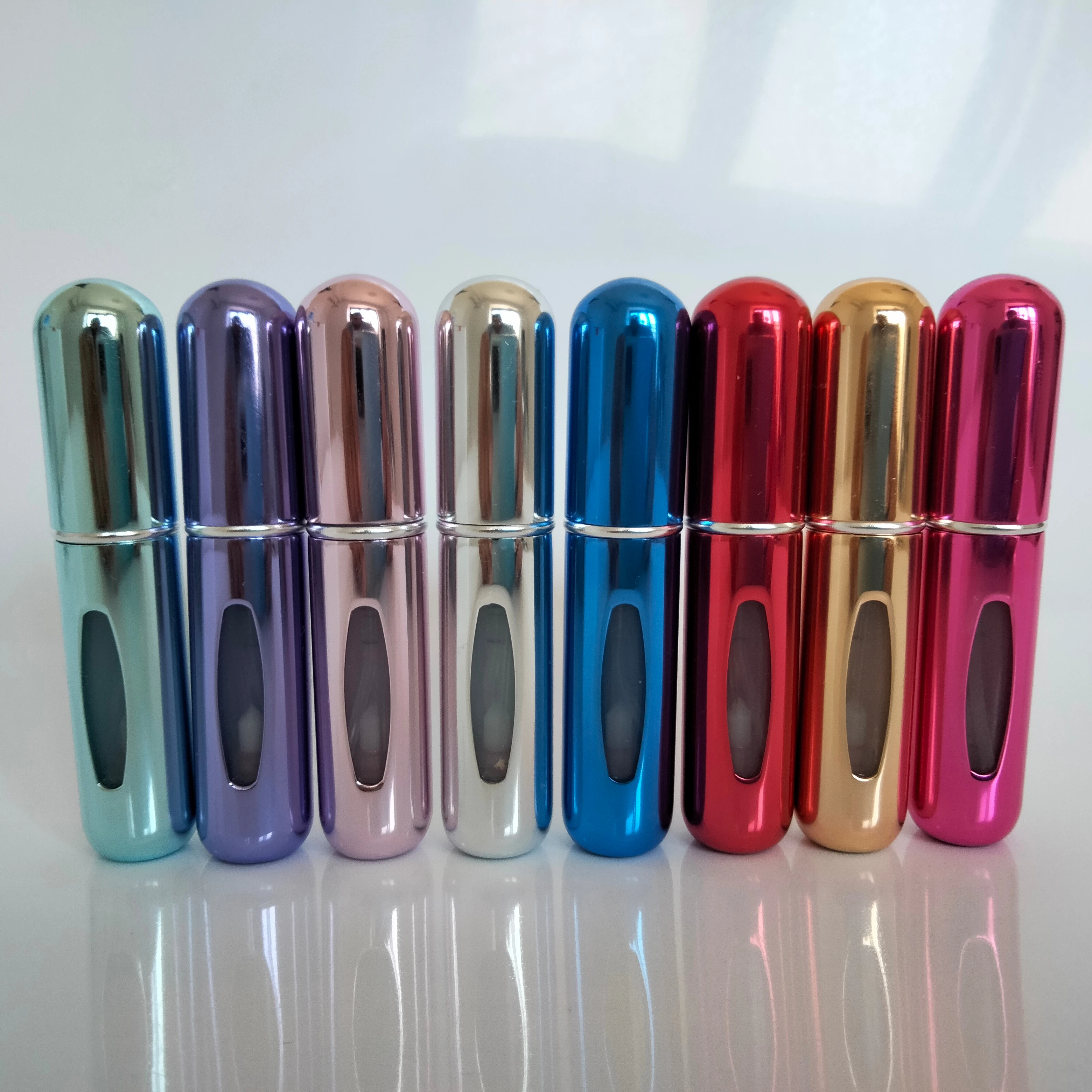 2023 Wholesales Supplier Perfume Glass Bottle Travel 5ml Mini Portable Travel Atomizer Bottle Refillable Bottom Filling