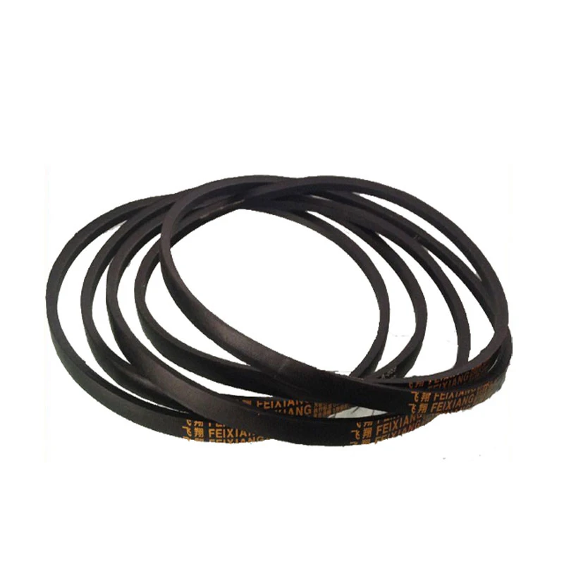 Chnia Wholesale Industrial Black Ribbed Wrapped Flat Rubber Material Three V belt