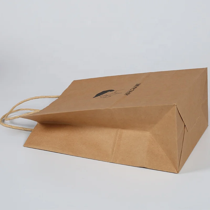 Большие коричневые бумажные пакеты для упаковки
