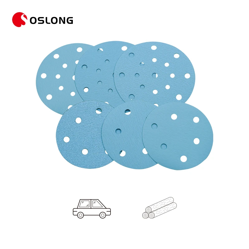 Бесплатный образец 125 мм абразивный диск крюк и петля 180 шлифовальный из оксида алюминия синий