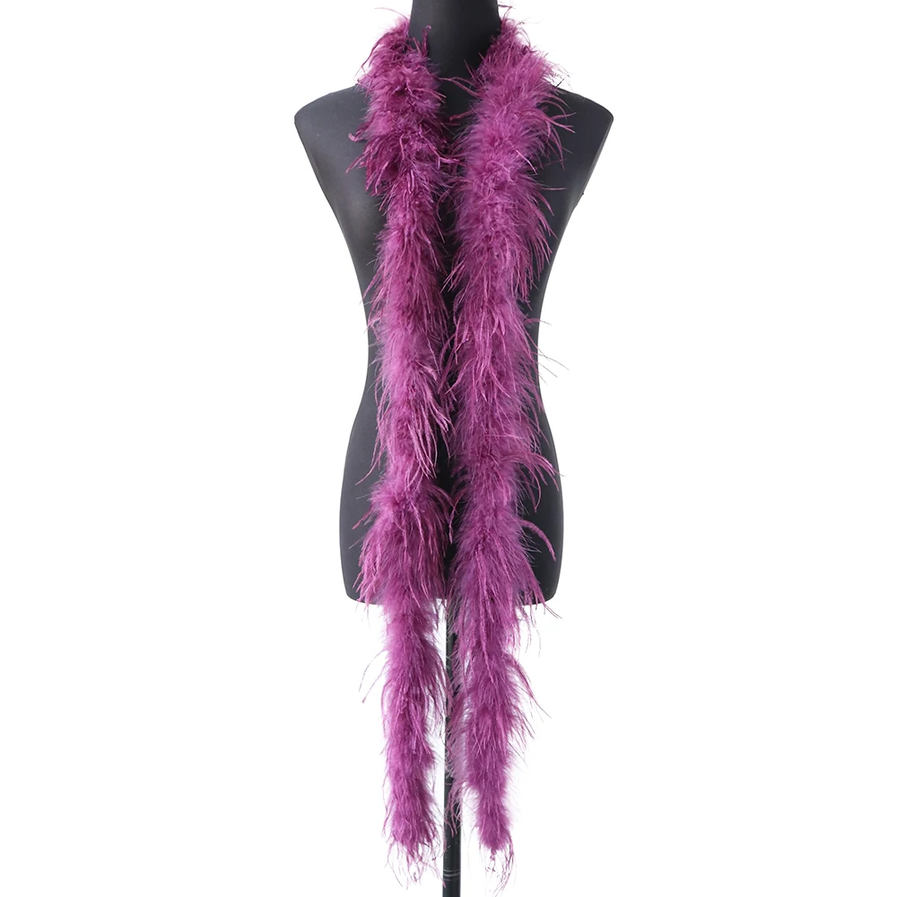 Factory supply best-selling wholesale cheap 28 color 2m single layer (short) ostrich feather party clothing