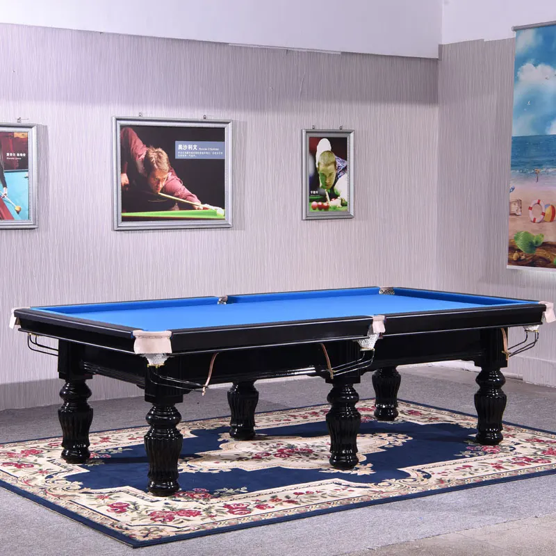 High Quality New Chinese Style Full-Size Billiards Table Custom Size with MDF Cushion PVC Pocket Directly Searched Manufacturer