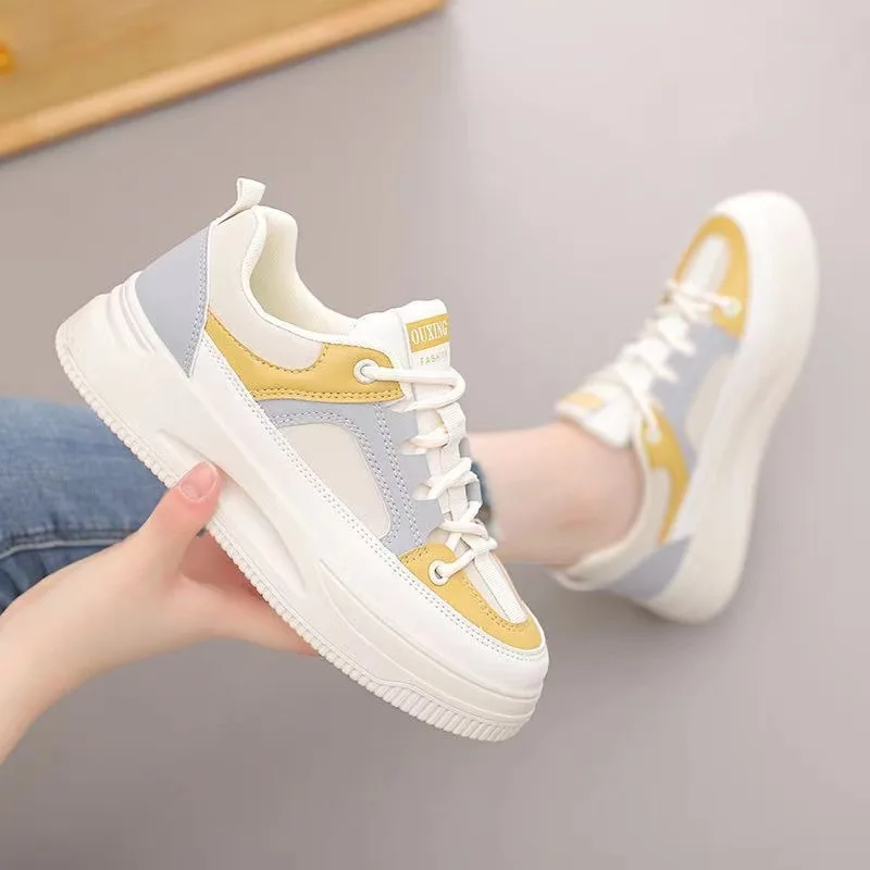 High quality Fashion women casual  platform walking style canvas comfortable and softy ladies daily leisure shoes