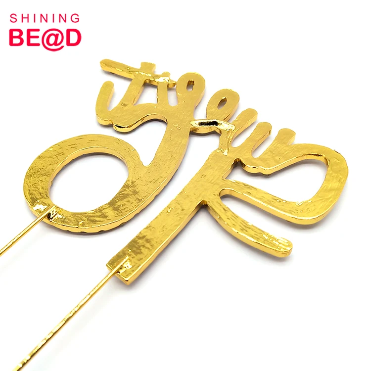 Sparkling Crystal Sweet 16 Cake Topper Gold Alloy Rhinestone Cake Topper for 16th Birthday Party Cake Decoration Favored Gifts