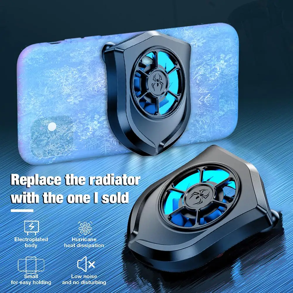 Universal Mobile Phone Radiator USB Powered Phone Cooling Fan Mute Radiator Rechargeable Smartphone Tablets Cooler Controller